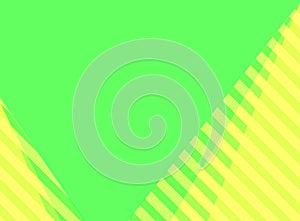 Yellowish green with yellow stripes and yellowish green plain background