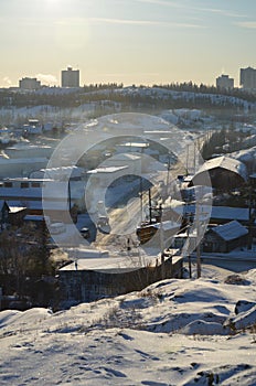 Yellowknife in the cold photo