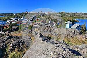 Yellowknife Old Town from the Rock, Northwest Territories, Canada