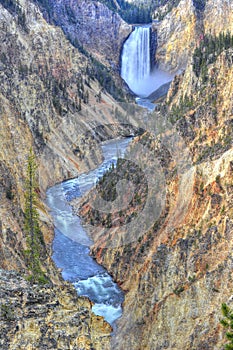Yellowstone falls , yellowstone national park, wyoming, usa