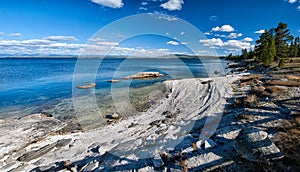 Yellowstone Lake shore