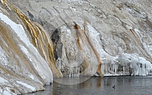 Yellowstone landscape in winter