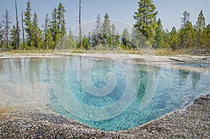 Yellowstone National Park pure hot water