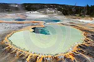 Yellowstone National Park, Upper Geyser Basin, Doublet Pool Hot Spring, Wyoming, USA