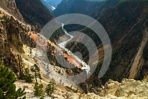 Yellowstone River and canyon