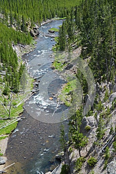 Yellowstone River seen from a distance.