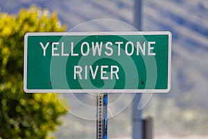 Yellowstone River sign