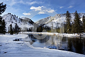 Yellowstone River, Winter, Yellowstone National Park