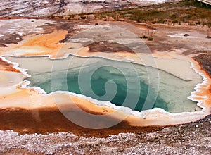 Yellowstone's geyser basin