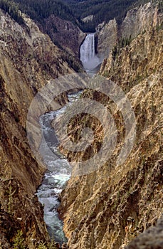 Yellowstone waterfall and canyon