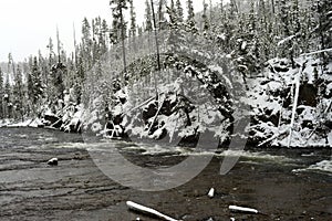 Yellowstone Winter Snow Madison River