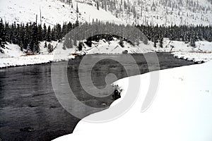 Yellowstone Winter Snow Madison River