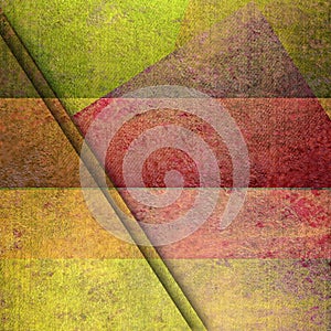 Yelow and red grunge geometric background card photo