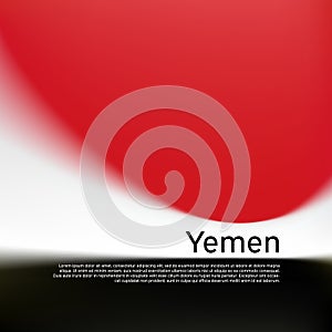 Yemen flag background. Blurred pattern in the colors of the yemeni flag, business booklet. National banner, poster of yemen. State