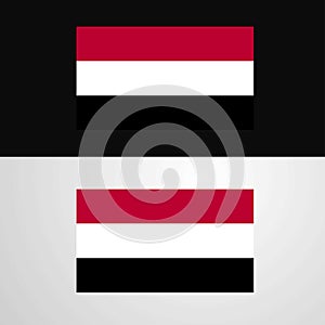 Yemen Flag banner design
