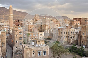 Yemen, historical center of Sana`a photo