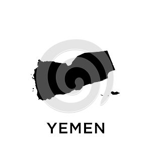 Yemen map icon vector trendy