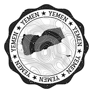 Yemen outdoor stamp.