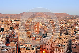 Yemen. Sunrise in Sanaa