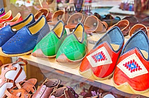 Yemeni shoes in Alanya Grand Bazaar