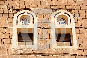 Yemeni traditional home facade design