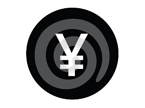 Yen japanese currency sign money symbol round shape circle