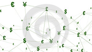 Yen, pound, euro, dollar, yuan international unit of currency