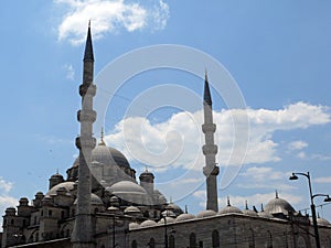 The Yeni Cami Mosque in the Sultan Ahmed district of Istanbul