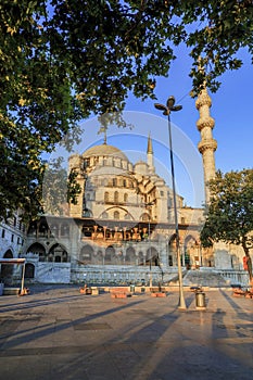 Yeni Cami ( New Mosque ) in the morning, Istanbul, Turkey.