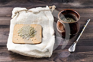 Yerba mate with accesories