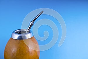 Yerba mate in gourd matero