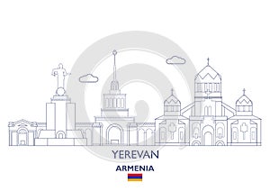 Yerevan City Skyline, Armenia