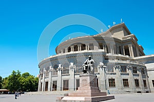 Yerevan Opera Theatre. a famous landmark in Yerevan, Armenia