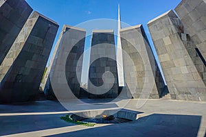 Yerevan Tsitsernakaberd Armenian Genocide Memorial Complex Flame