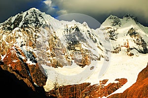 Yerupaja Peak in Cordiliera Huayhuash