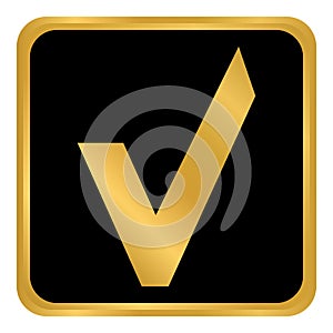 Yes button on white.