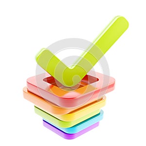 Yes done tick over stack of check boxes