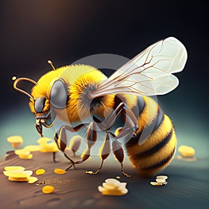 Yes, honey bees are known for their hard work and industrious nature.