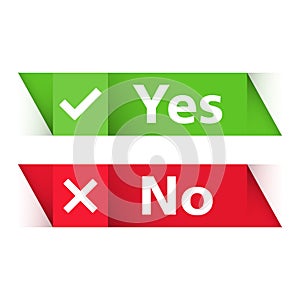 Yes and No Banners