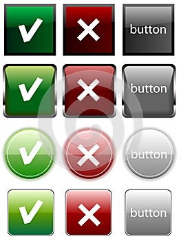 Yes/no buttons