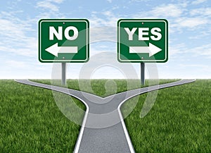 Yes or no decision