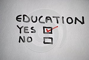 Yes to education