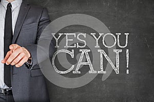 Yes you can on blackboard with businessman