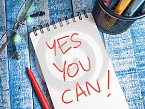 Yes You Can, business motivational inspirational quotes photo