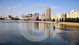 Yesil river in Astana