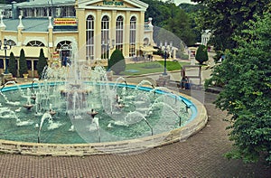 Yessentuki Beautiful fountain in the resort town