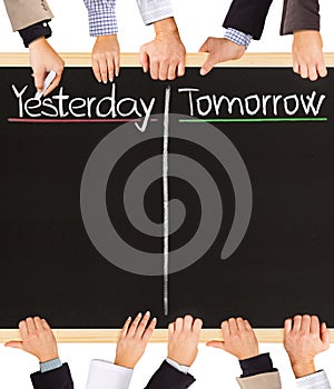 Yesterday, tomorrow