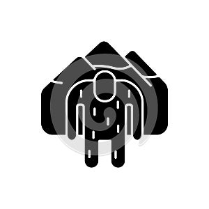 Yeti black glyph icon