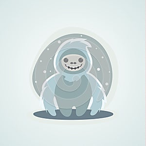 Yeti Snowman Bigfoot is a unique illustration