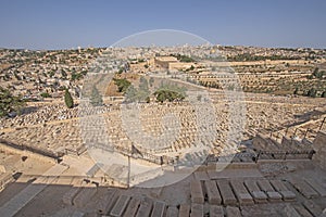 Yeusafiya Cemetery below the Garden of Gethsemane